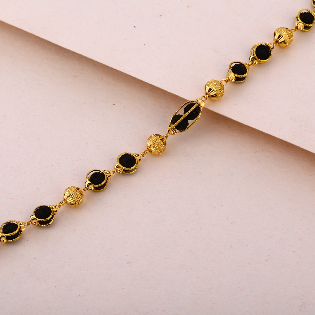 916 Gold Mens Exclusive Rudraksha Bracelet MRB14
