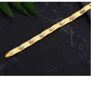 22KT Gold Men's Gorgeous Casting Bracelet MCB98