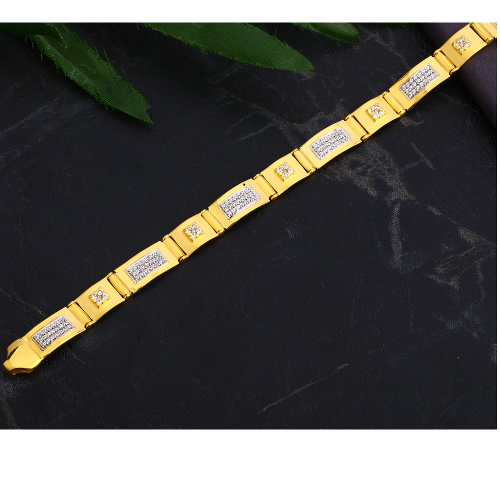 22KT Gold Men's Classic Casting Bracelet MCB93