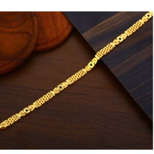 916 Gold Men's  fancy Hallmark Bracelet MPB377