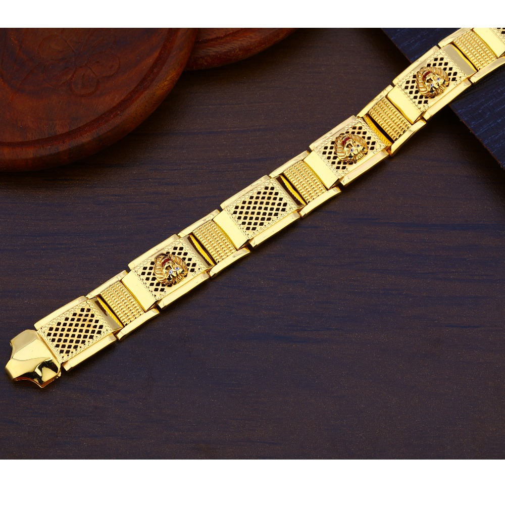 916 Gold Men's Stylish Bracelet MPB235