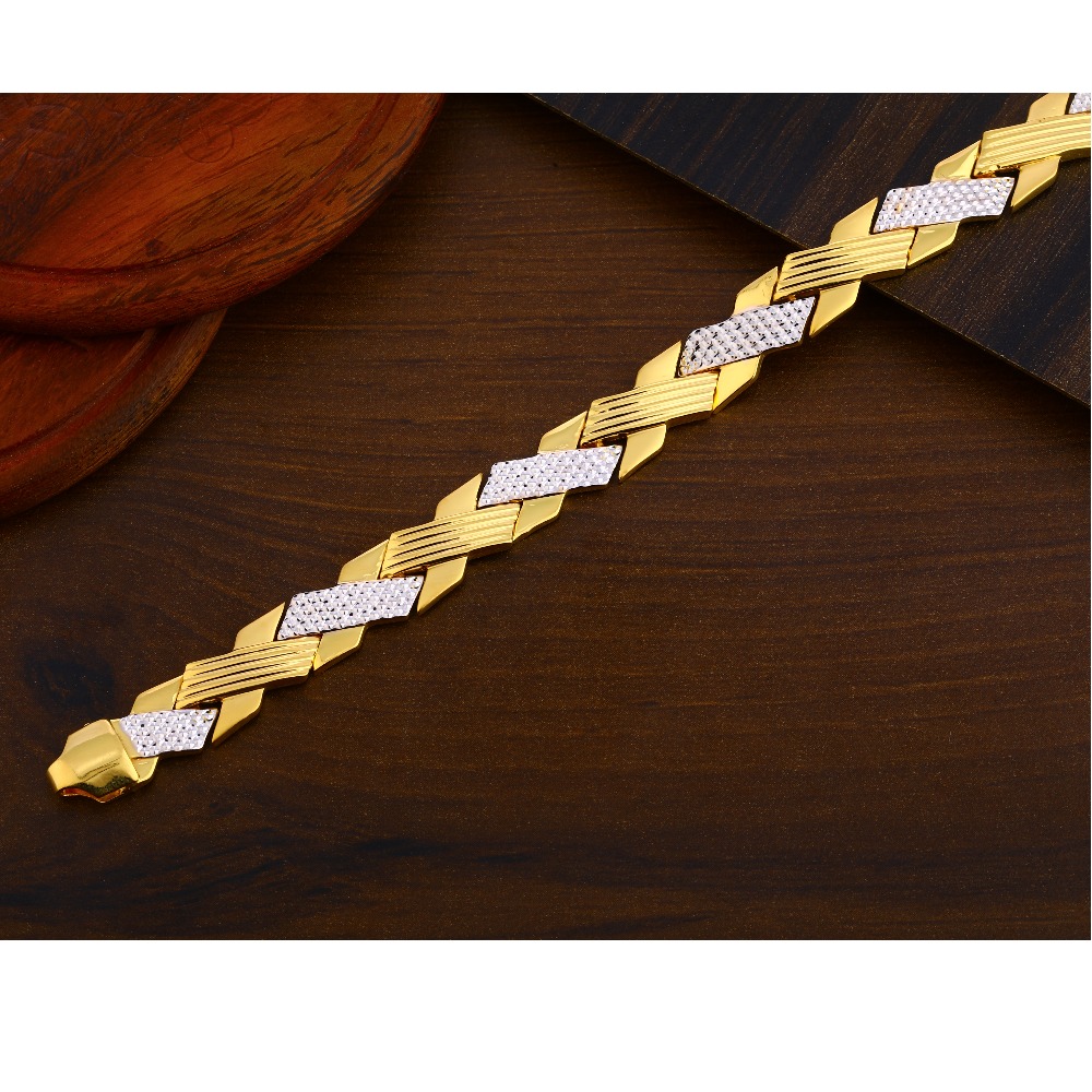 916 Gold Plain exclusive Men's Bracelet MPB276