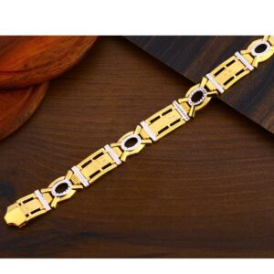 22CT Plain Gold Designer Gentlemen's Bracelet MPB266