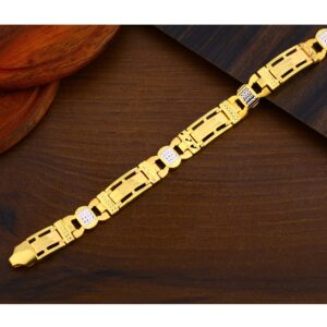 22CT Plain Gold Classic Gentlemen's Bracelet MPB265