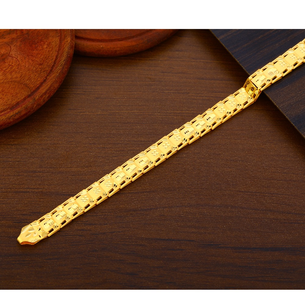 22CT Plain Hallmark exclusive Gold Men's Bracelet MPB374