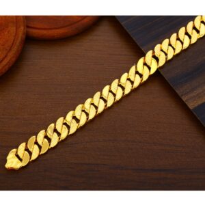 22CT Plain Hallmark delicate Gold Men's Bracelet MPB373