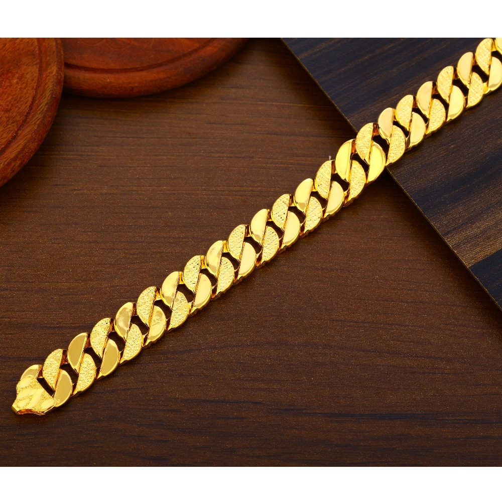 22CT Plain Hallmark delicate Gold Men's Bracelet MPB373