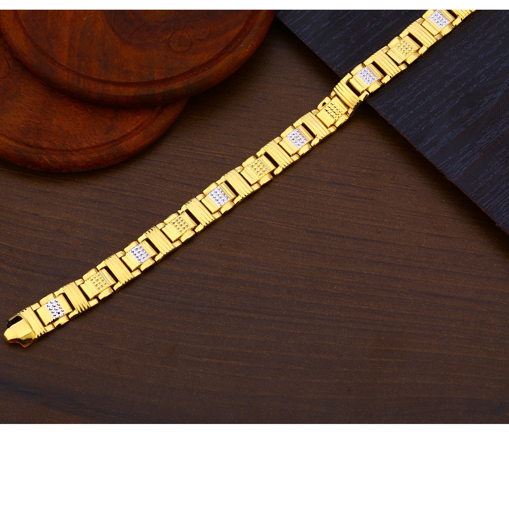 22CT  Plain Gold men's  Bracelet MPB232