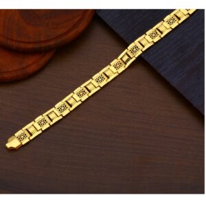 22KT Gold Hallmark Gorgeous Men's Plain Bracelet MPB222