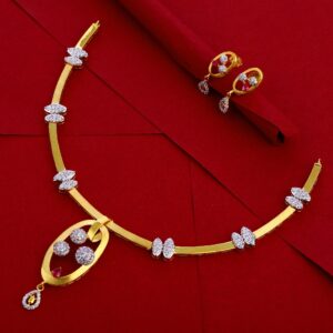 916 Gold Ladies exclusive Necklace Set LN258