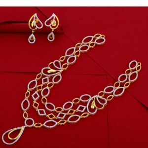 916 Gold Ladies Classic Necklace Set LN254