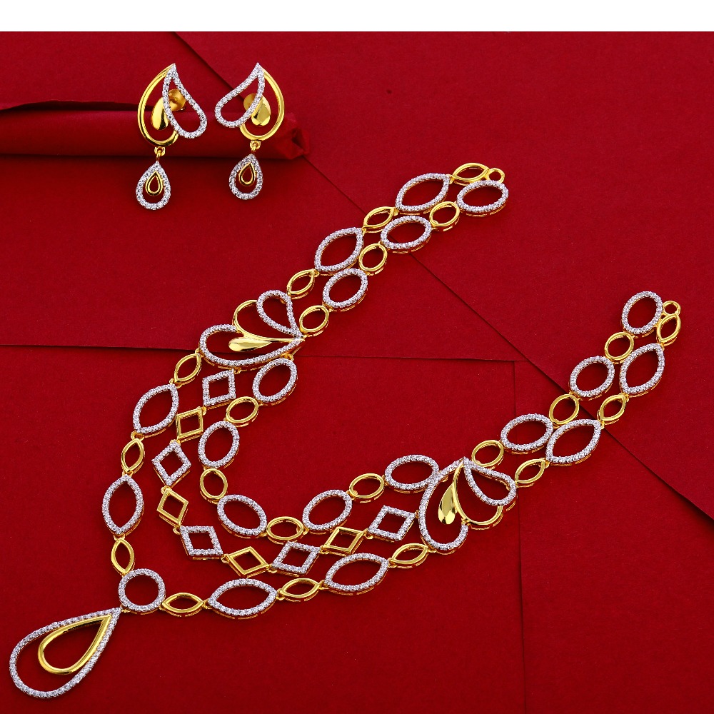 916 Gold Ladies Classic Necklace Set LN254