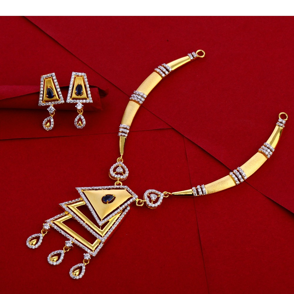 916 Gold ladies Necklace set LN255