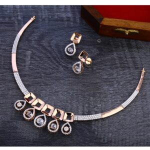 750 Rose Gold Gorgeous Women's Necklace Set RN293