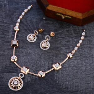 750 Rose Gold exclusive Women's Necklace Set RN291