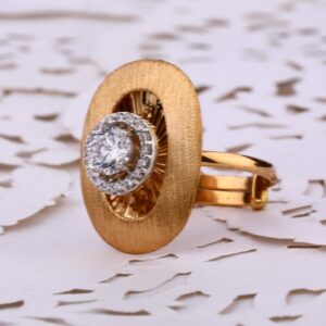 18CT Rose Gold stylish Women's Hallmark Ring RLR631