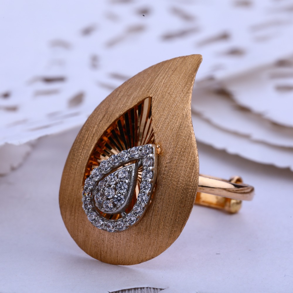 18CT Rose Gold Classic Women's Hallmark Ring RLR625