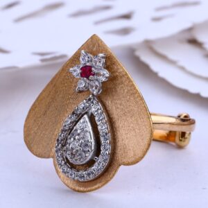 18CT Rose Gold Fancy Ladies Ring RLR621