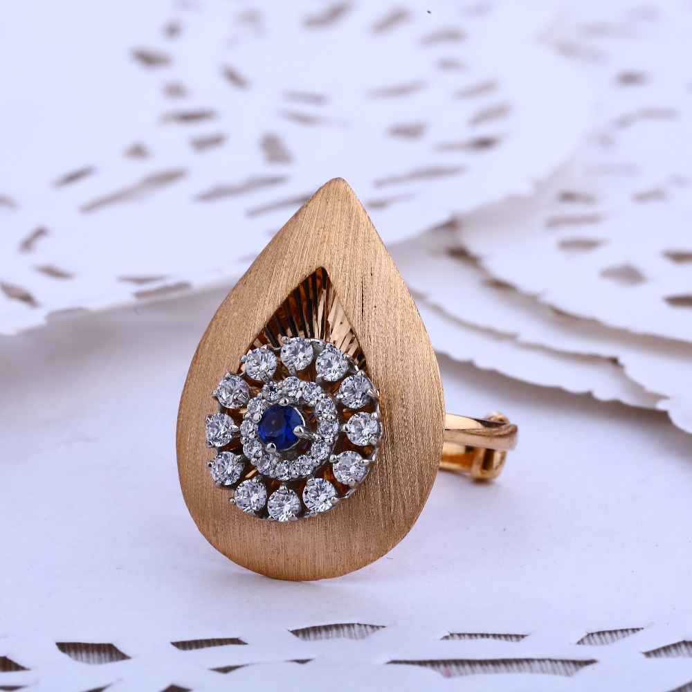 18CT Rose Gold designer Ladies Ring RLR619
