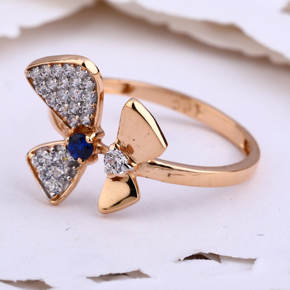18CT Rose Gold Classic Ladies Ring RLR618
