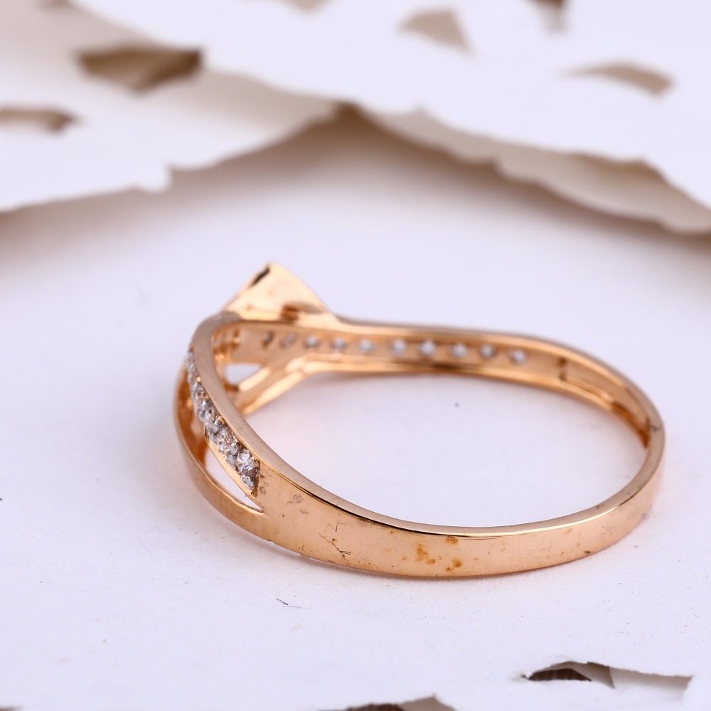 18CT Rose Gold Ladies Ring RLR617 - Image 2