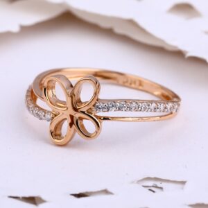 18KT Rose Gold Fancy Women's Ring RLR614