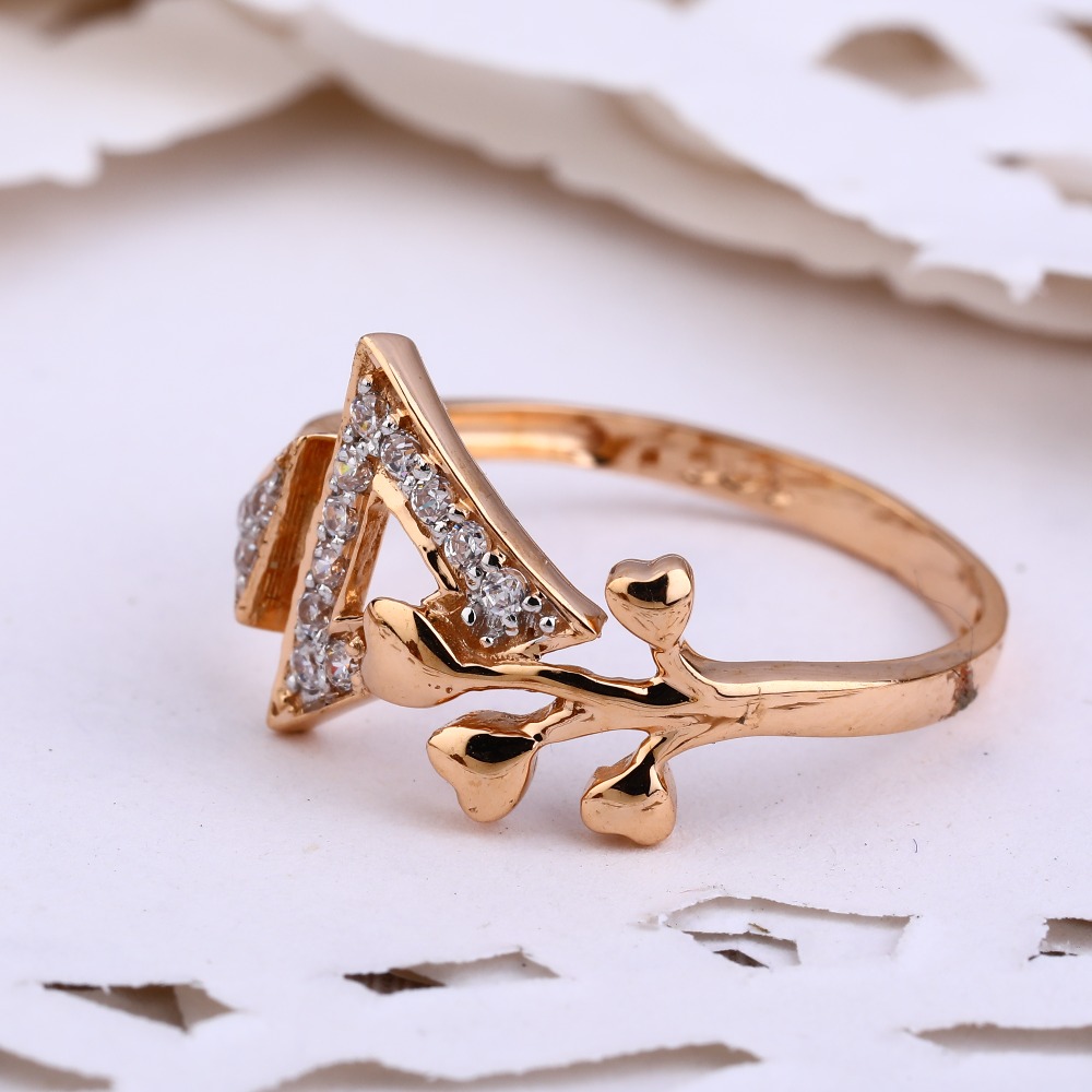 18KT Rose Gold Delicate Women's Ring RLR612