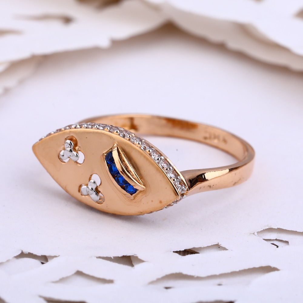 18KT Rose Gold Classic Women's Ring RLR610