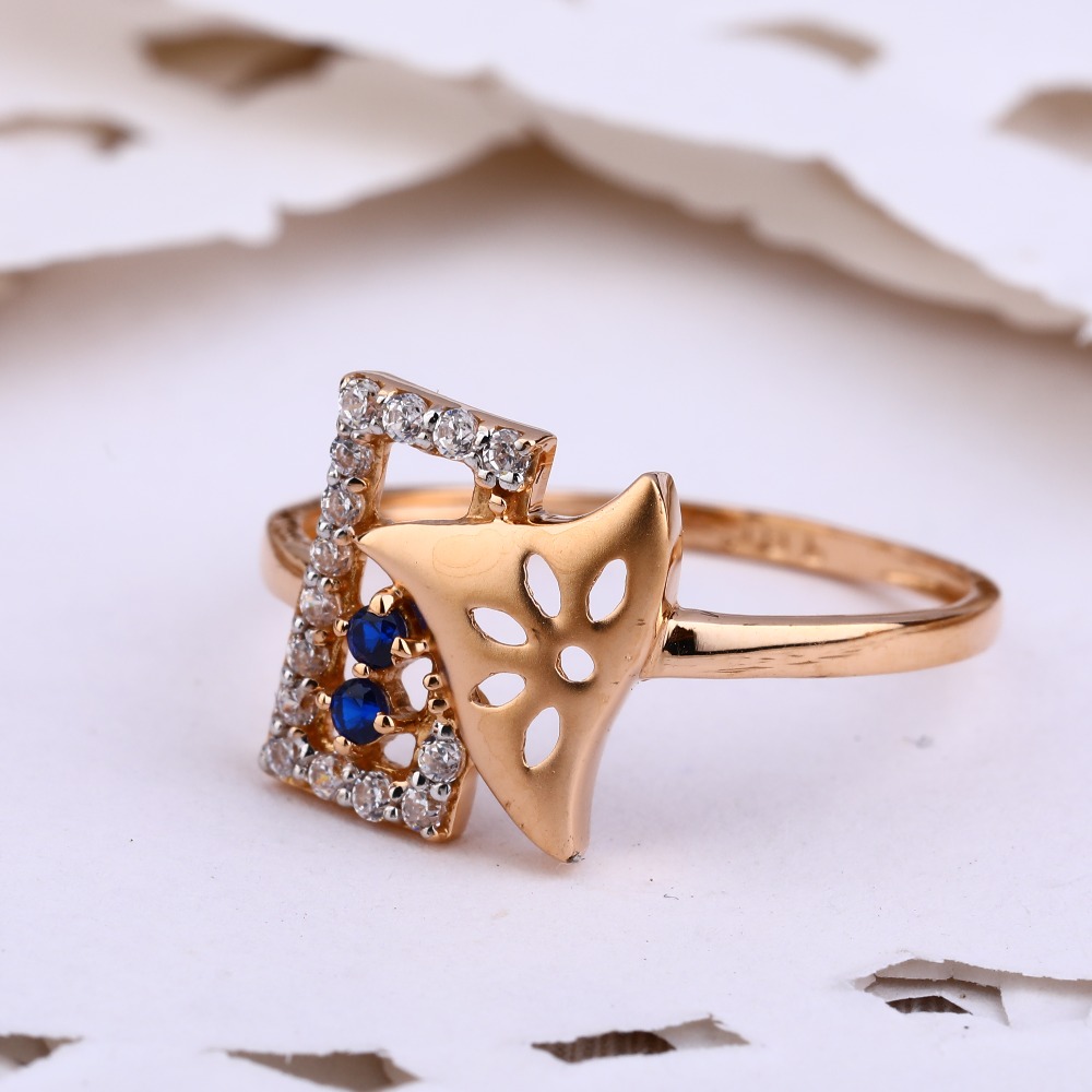 18KT Rose Gold Ladies  Ring RLR593