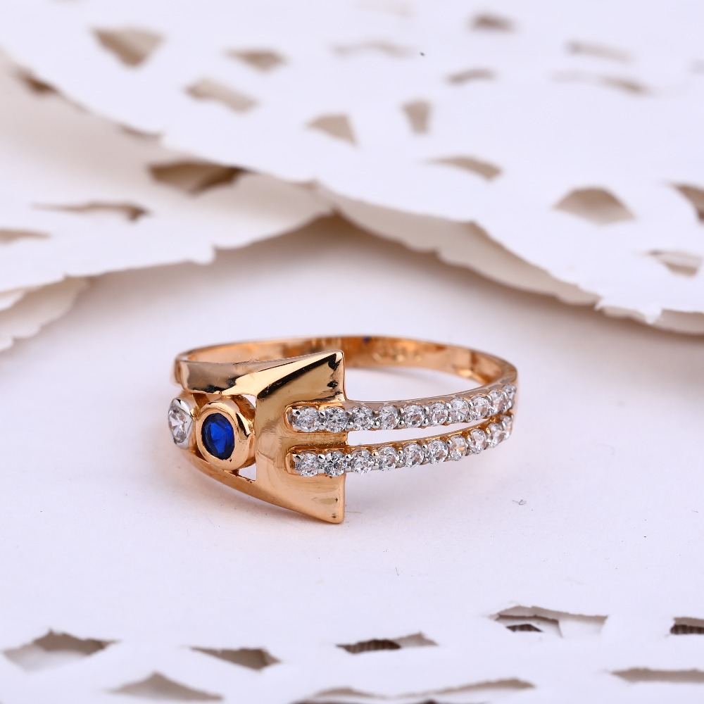 750 Rose Gold CZ Gorgeous Women's Ring RLR591