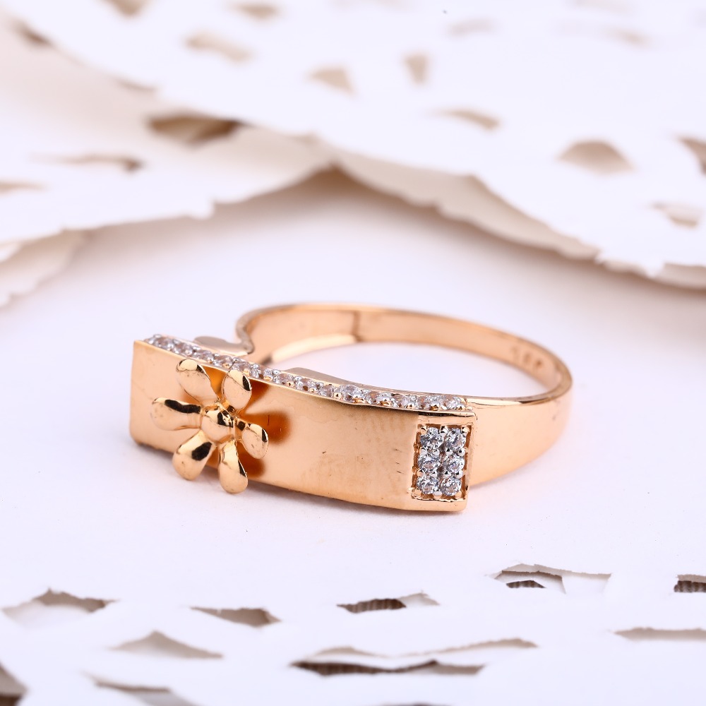 750 Rose Gold Gorgeous Ladies Ring RLR583