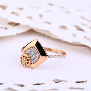 750 Rose Gold Delicate Ladies Ring RLR580