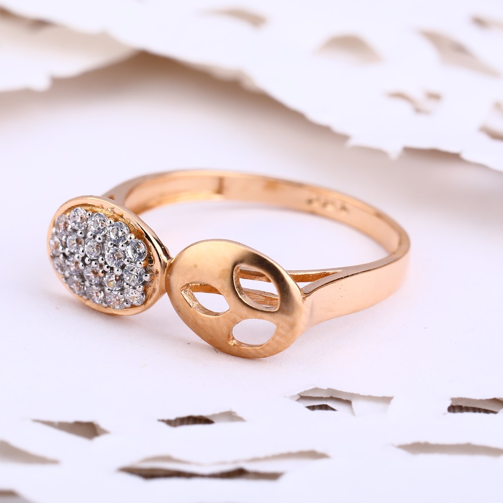 750 Rose Gold Ladies Ring RLR577