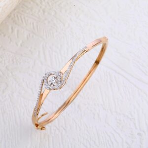 18KT Rose Gold Delicate Ladies Bracelet  Kada RLKB314