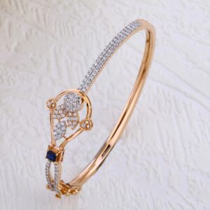 18KT Rose Gold CZ  stylish Women's  Kada RLKB310