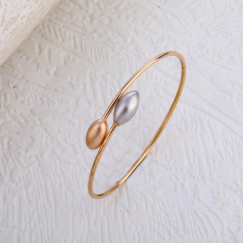 18KT Rose Gold Hallmark Designer Kada Bracelet RLKB297