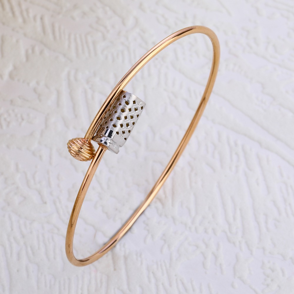 18KT Rose Gold CZ Stylish Ladies Bracelet RLKB294