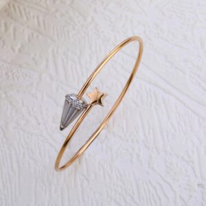18KT Rose Gold CZ Gorgeous Ladies Bracelet RLKB293