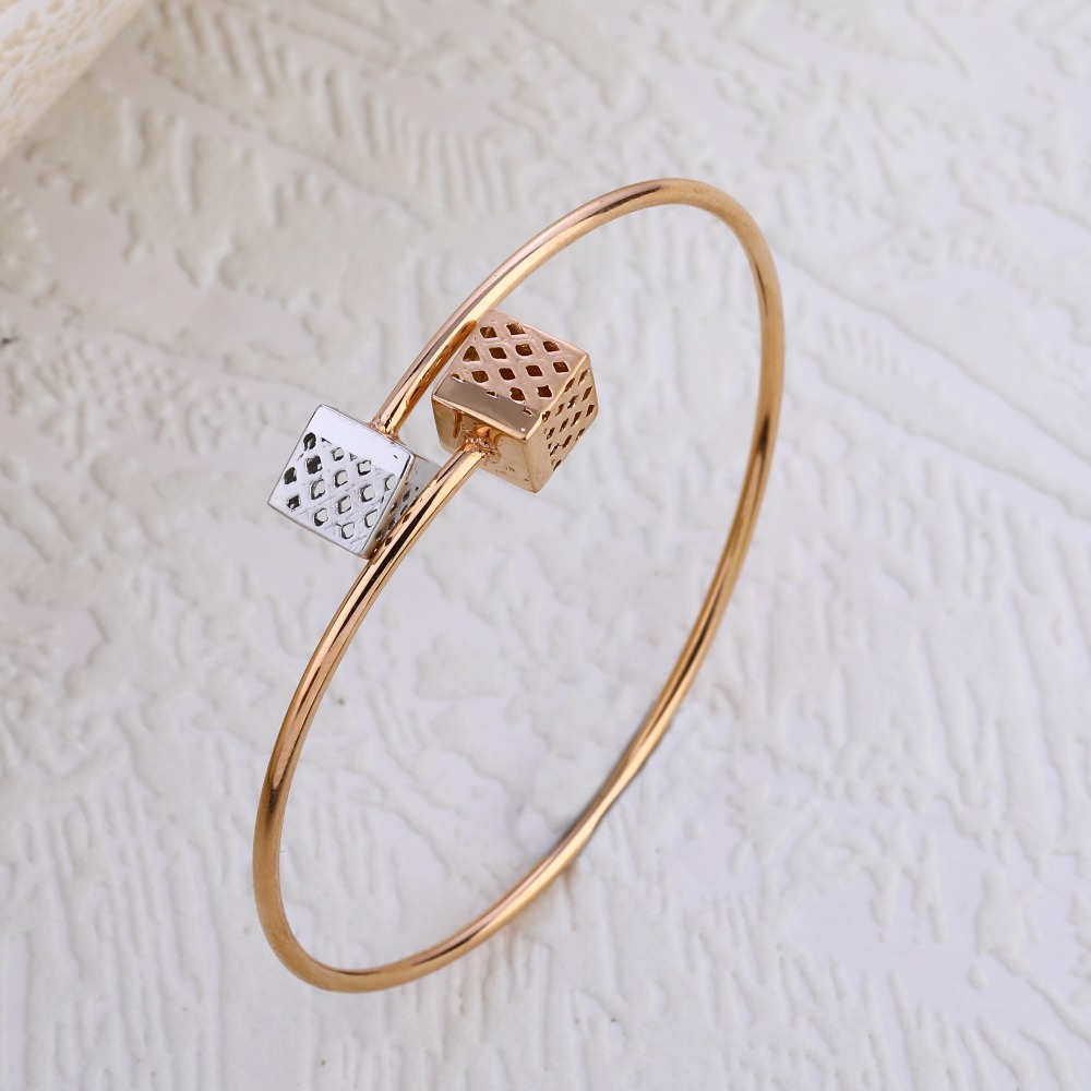 18KT Rose Gold CZ Delicate Ladies Bracelet RLKB290