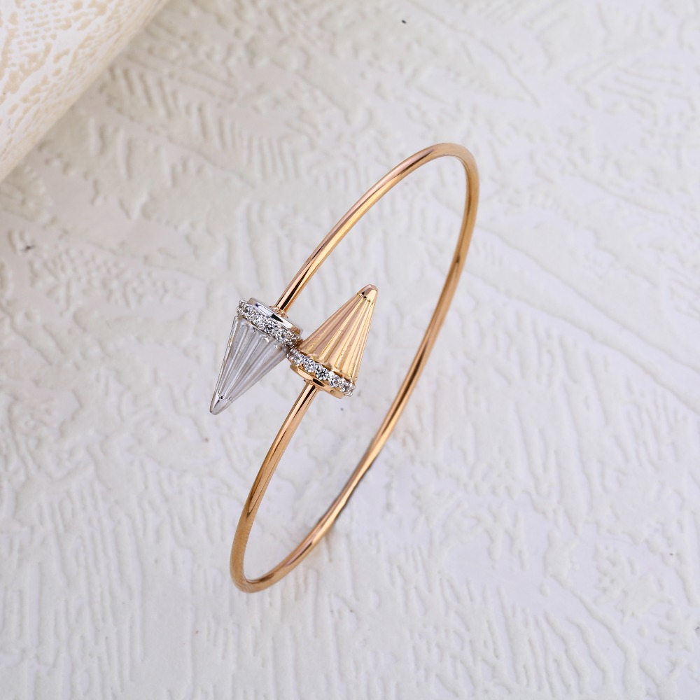 18KT Rose Gold CZ Designer Ladies Bracelet RLKB289