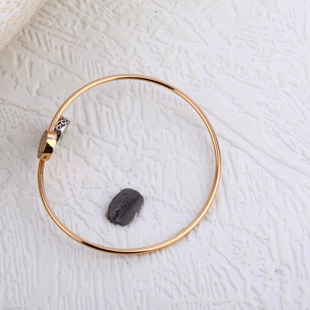 18KT Rose Gold CZ Ladies Bracelet RLKB287 - Image 2