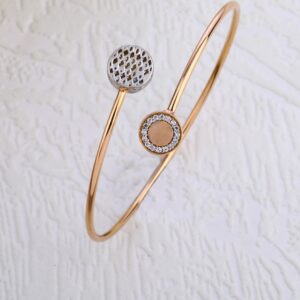 18KT Rose Gold CZ Ladies Bracelet RLKB287