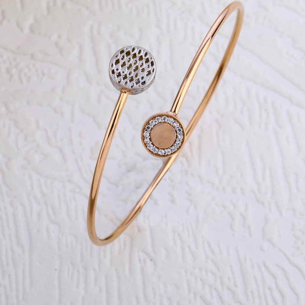 18KT Rose Gold CZ Ladies Bracelet RLKB287