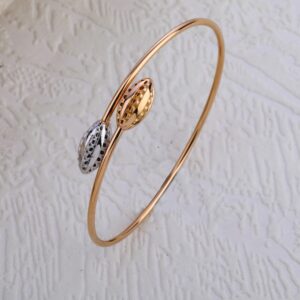 750 Rose Gold Stylish Hallmark Kada Bracelet RLKB286