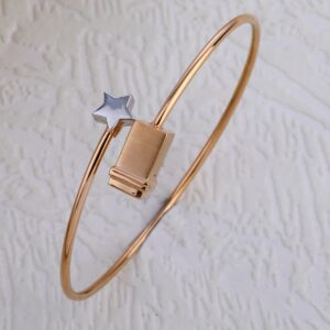750 Rose Gold Gorgeous Hallmark Kada Bracelet RLKB285