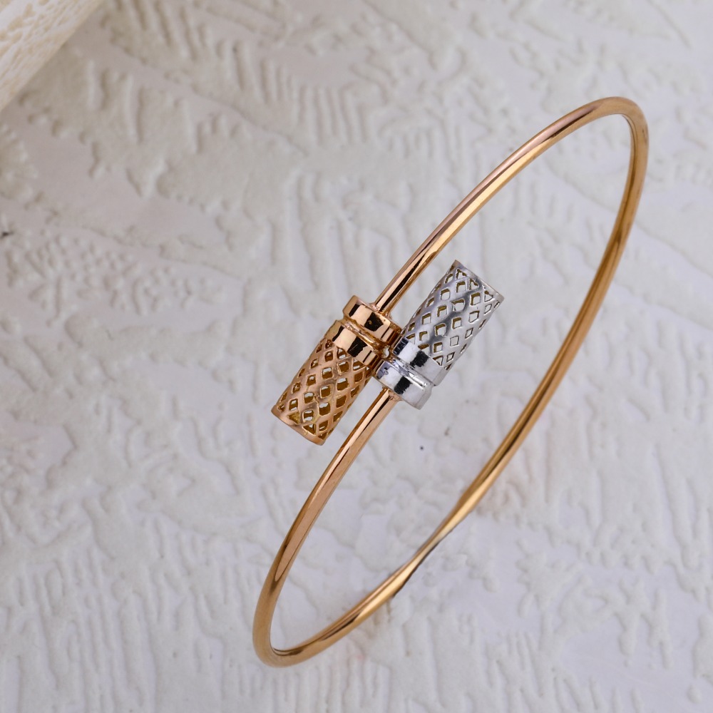 750 Rose Gold Fancy Hallmark Kada Bracelet RLKB284