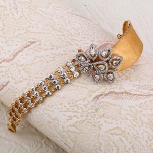 750 Rose Gold Gorgeous Ladies Kada Bracelet RLKB277