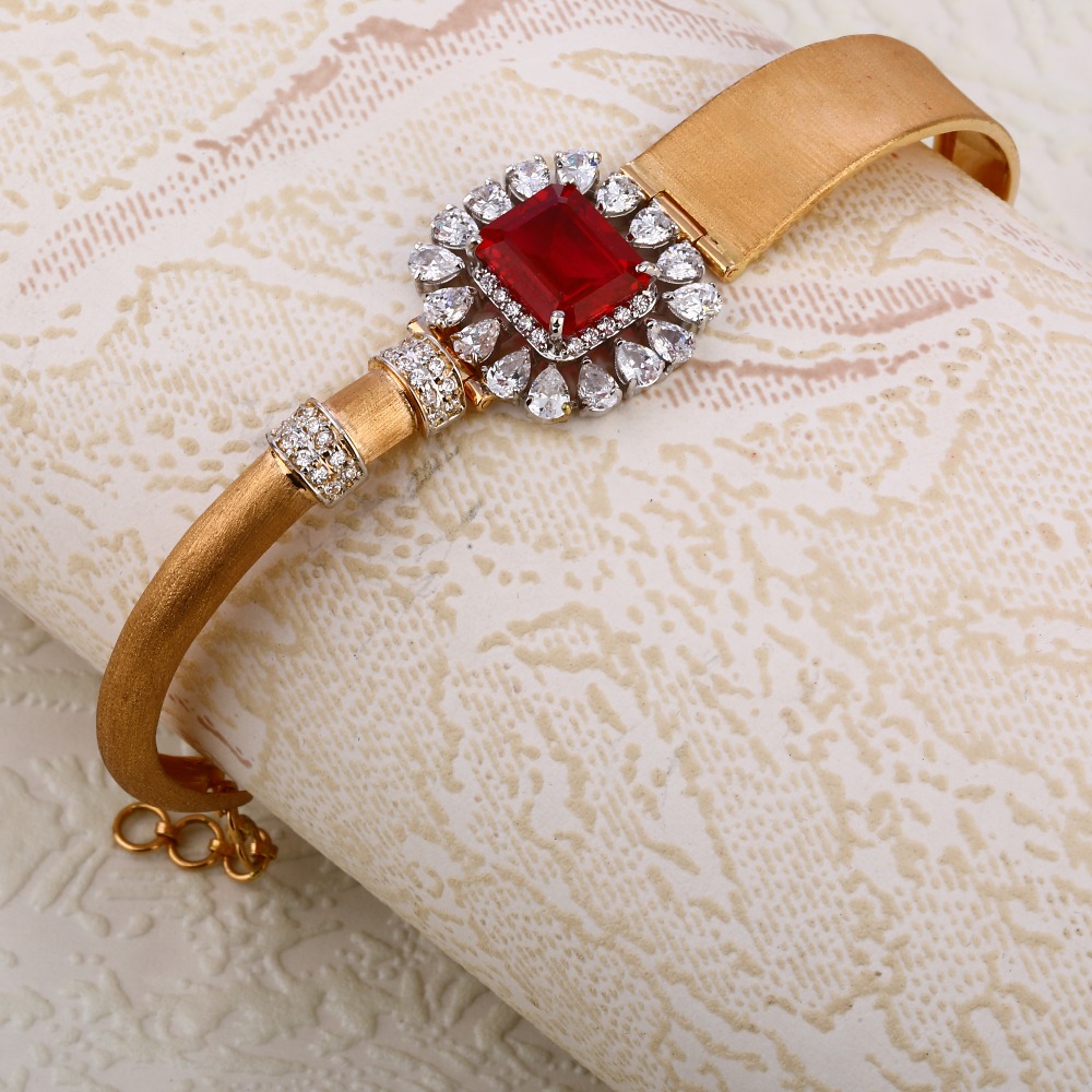 750 Rose Gold Exclusive Ladies Kada Bracelet RLKB275