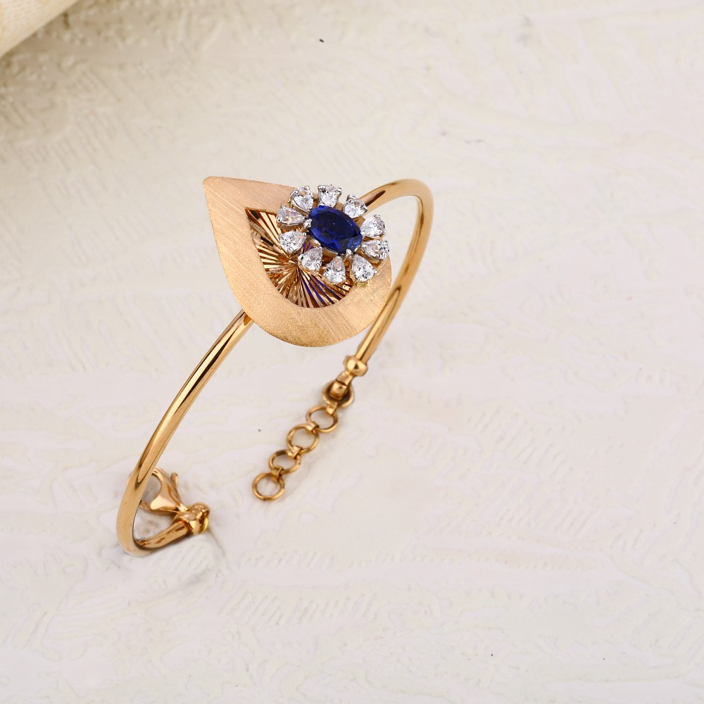 750 Rose gold Lades kada bracelet RLKB271