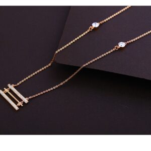 750 Rose Gold Gorgeous Ladies Necklace Tanmaniya RTM331
